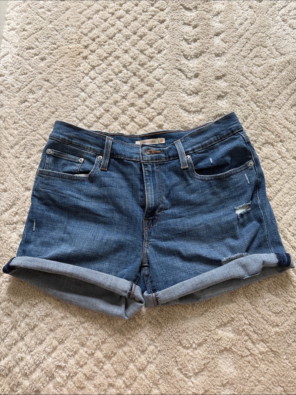 Levi’s mid length shorts